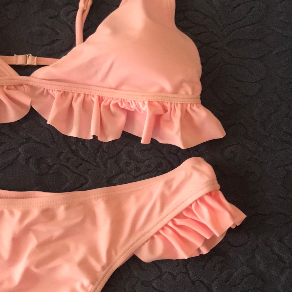Light Pink Ruffle Bikini - Picture 2 of 5